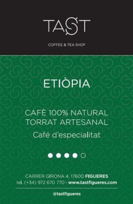 Cafè 100% natural. Torrat artesanal.