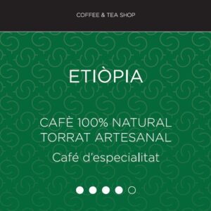 Cafè 100% natural. Torrat artesanal.